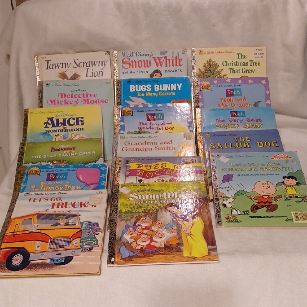 Classic Children's Storybook Collection Little Golden Books 1980"s 17 Books